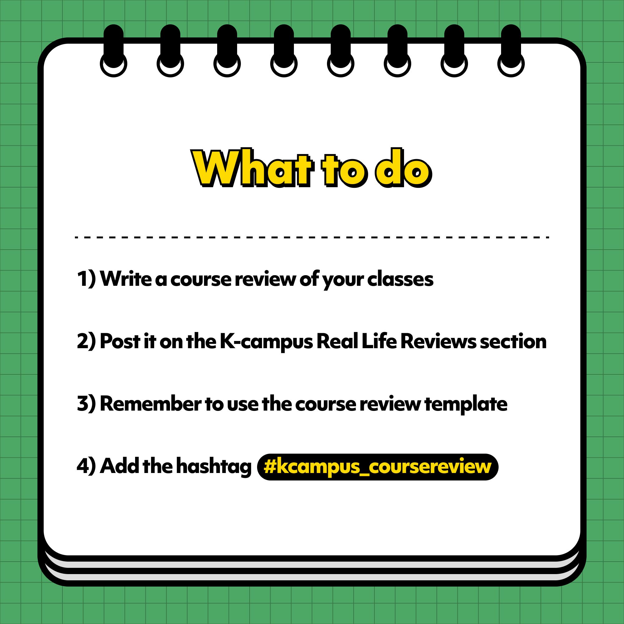 Coursework Review Visual How were your classes? | K-campus